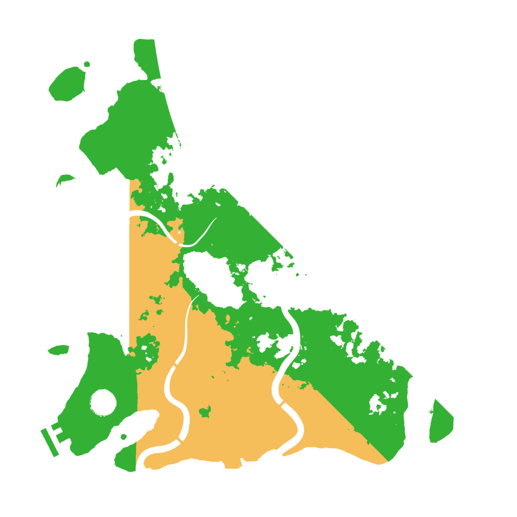 Biome Rust Map: Procedural Map, Size: 3500, Seed: 1195582843