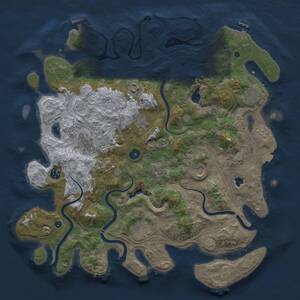 Thumbnail Rust Map: Procedural Map, Size: 4250, Seed: 2032794527, 14 Monuments