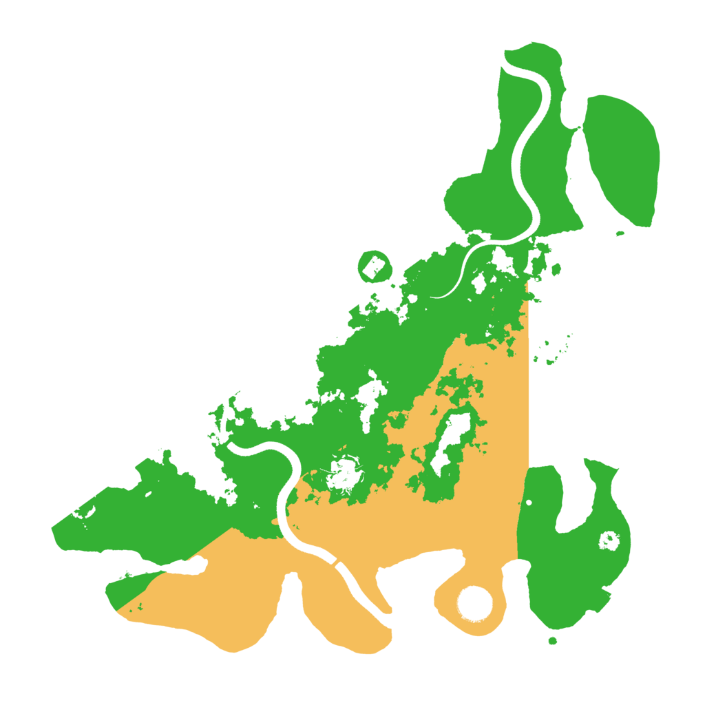 Biome Rust Map: Procedural Map, Size: 3500, Seed: 202431371