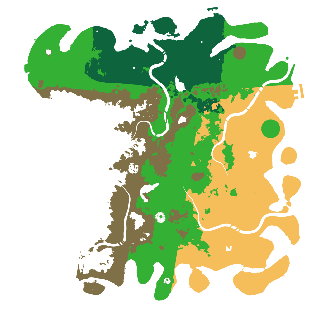 Biome Rust Map: Procedural Map, Size: 4500, Seed: 1958167098