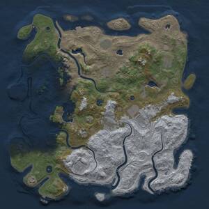 Thumbnail Rust Map: Procedural Map, Size: 4500, Seed: 1878646115, 18 Monuments