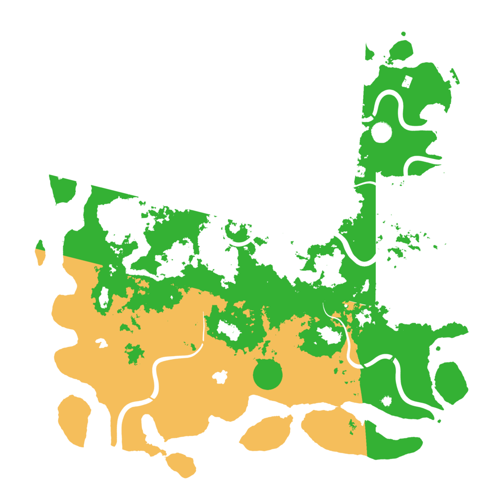 Biome Rust Map: Procedural Map, Size: 4500, Seed: 1050471493