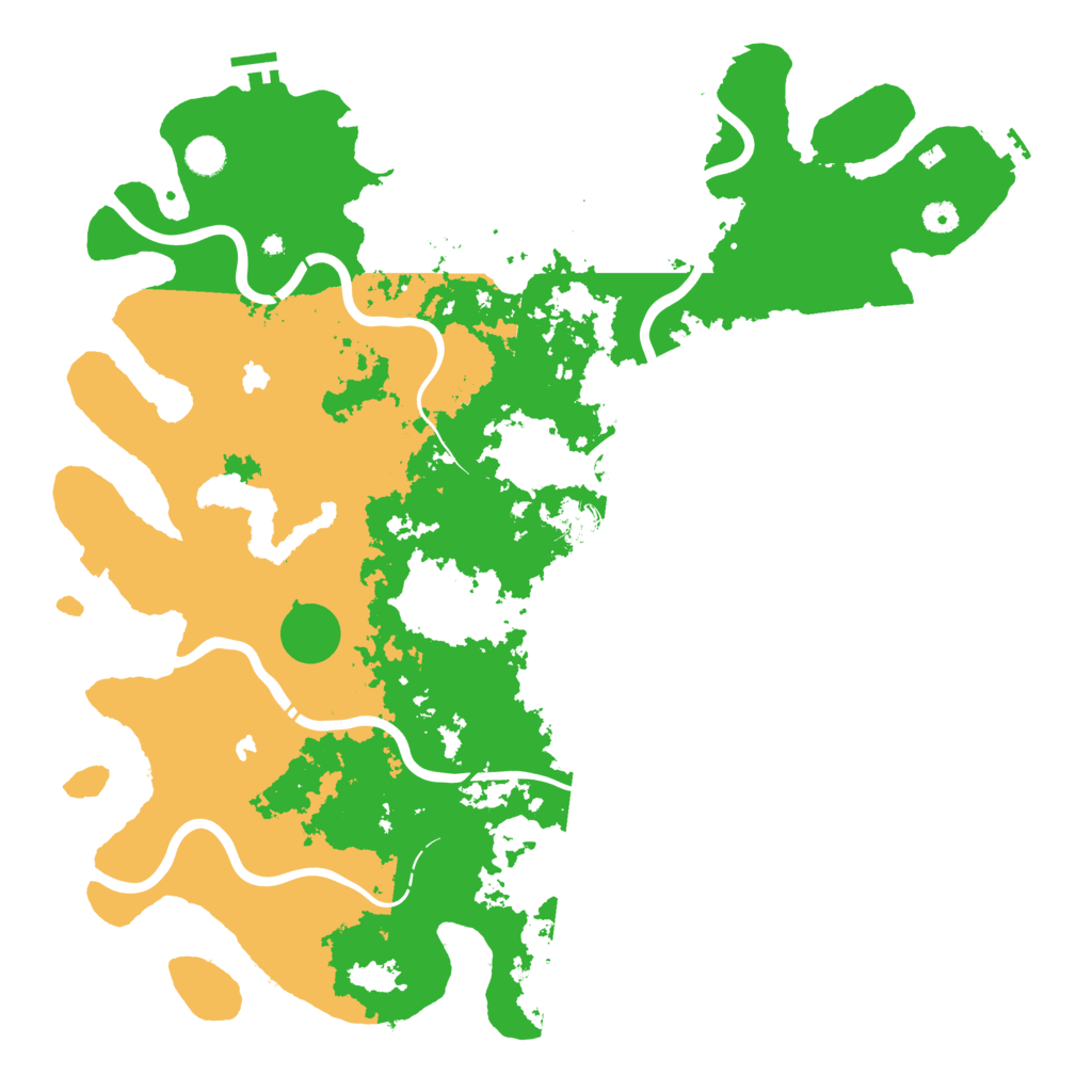 Biome Rust Map: Procedural Map, Size: 4800, Seed: 81550058
