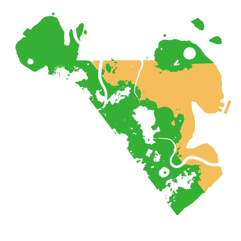 Biome Rust Map: Procedural Map, Size: 3500, Seed: 600909672