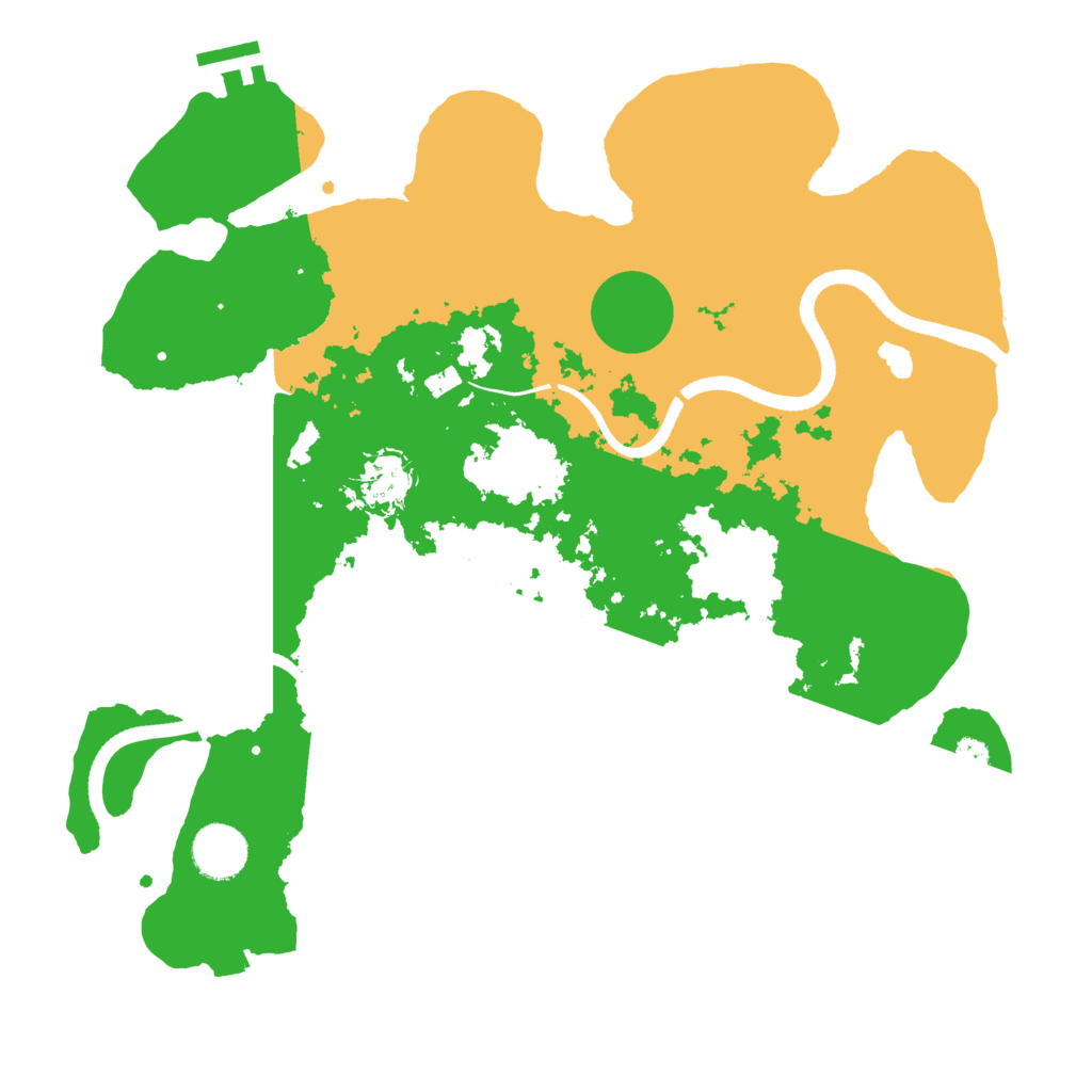 Biome Rust Map: Procedural Map, Size: 3500, Seed: 2147424330