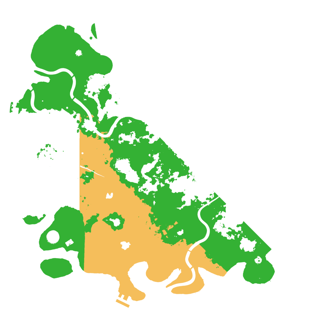 Biome Rust Map: Procedural Map, Size: 4500, Seed: 1332841127