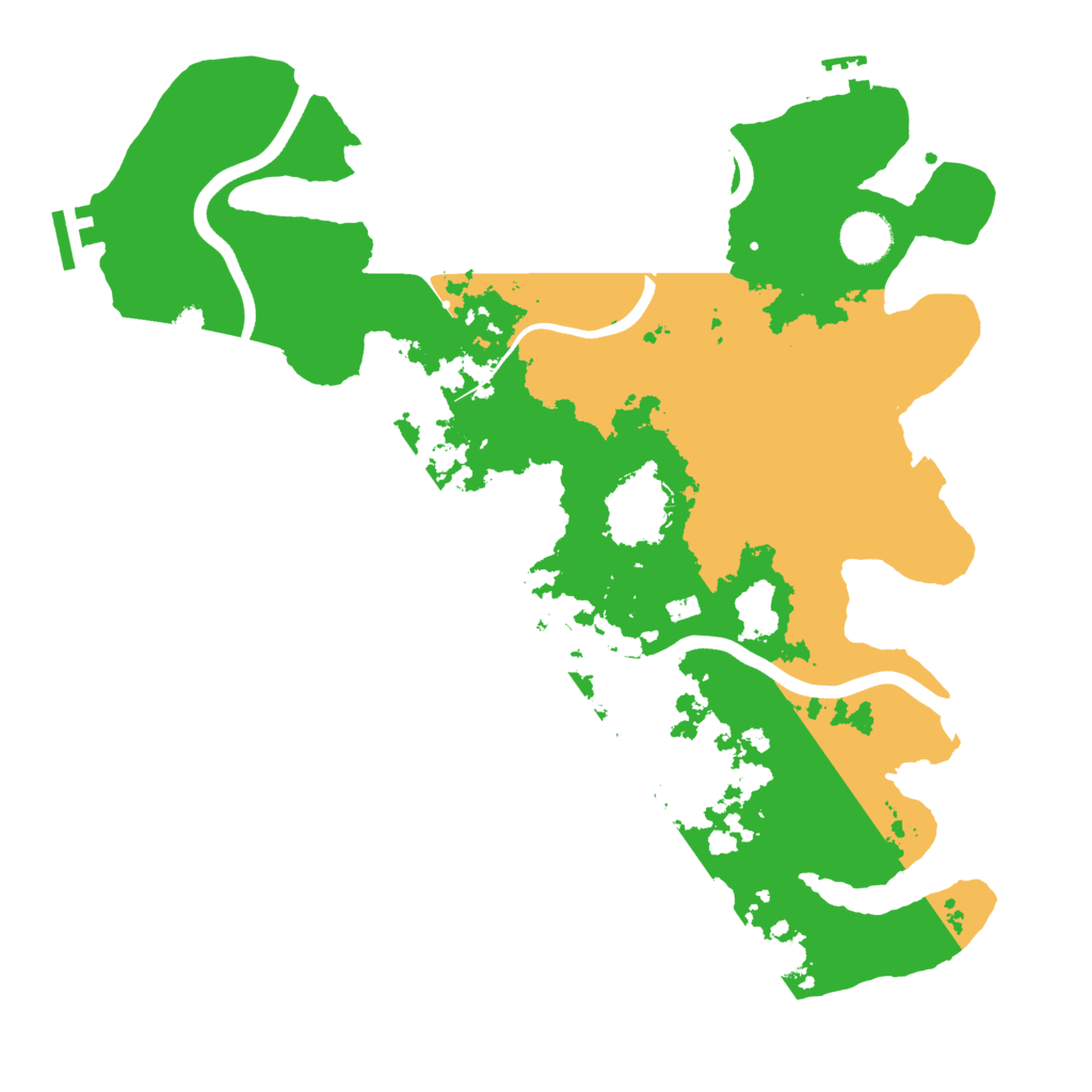 Biome Rust Map: Procedural Map, Size: 3700, Seed: 1169793627