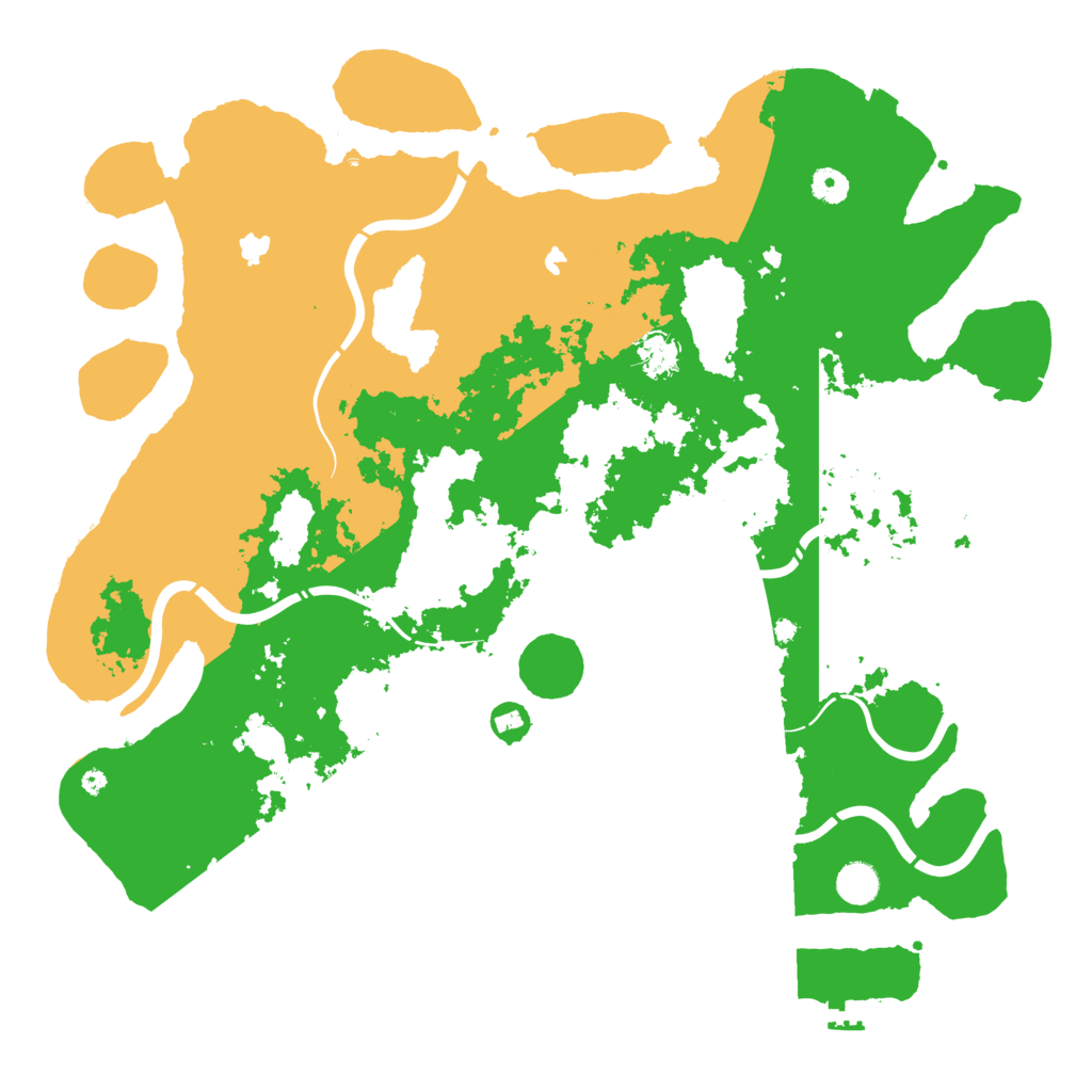 Biome Rust Map: Procedural Map, Size: 4500, Seed: 345162293