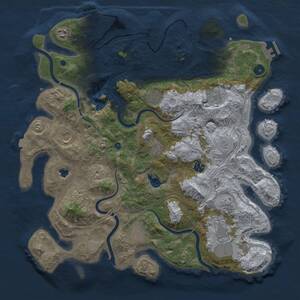Thumbnail Rust Map: Procedural Map, Size: 4250, Seed: 1760108465, 16 Monuments
