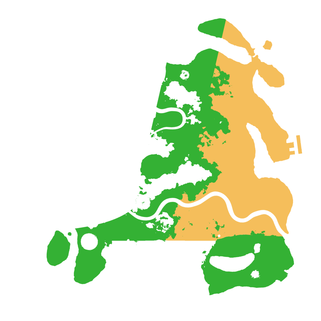 Biome Rust Map: Procedural Map, Size: 3500, Seed: 20260904