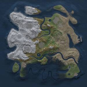 Thumbnail Rust Map: Procedural Map, Size: 3500, Seed: 20260904, 12 Monuments