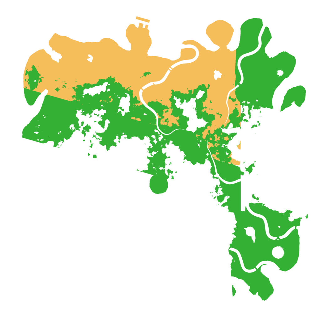 Biome Rust Map: Procedural Map, Size: 4650, Seed: 1555554018