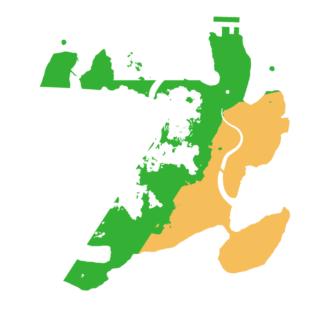 Biome Rust Map: Procedural Map, Size: 2500, Seed: 1022351064