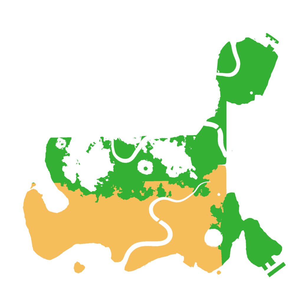 Biome Rust Map: Procedural Map, Size: 3000, Seed: 1588712350