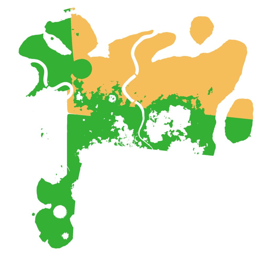 Biome Rust Map: Procedural Map, Size: 3600, Seed: 957105942