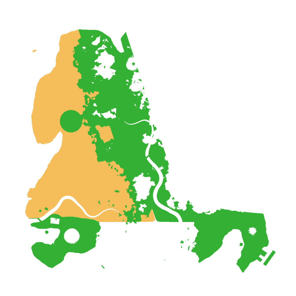 Biome Rust Map: Procedural Map, Size: 3500, Seed: 1076881908