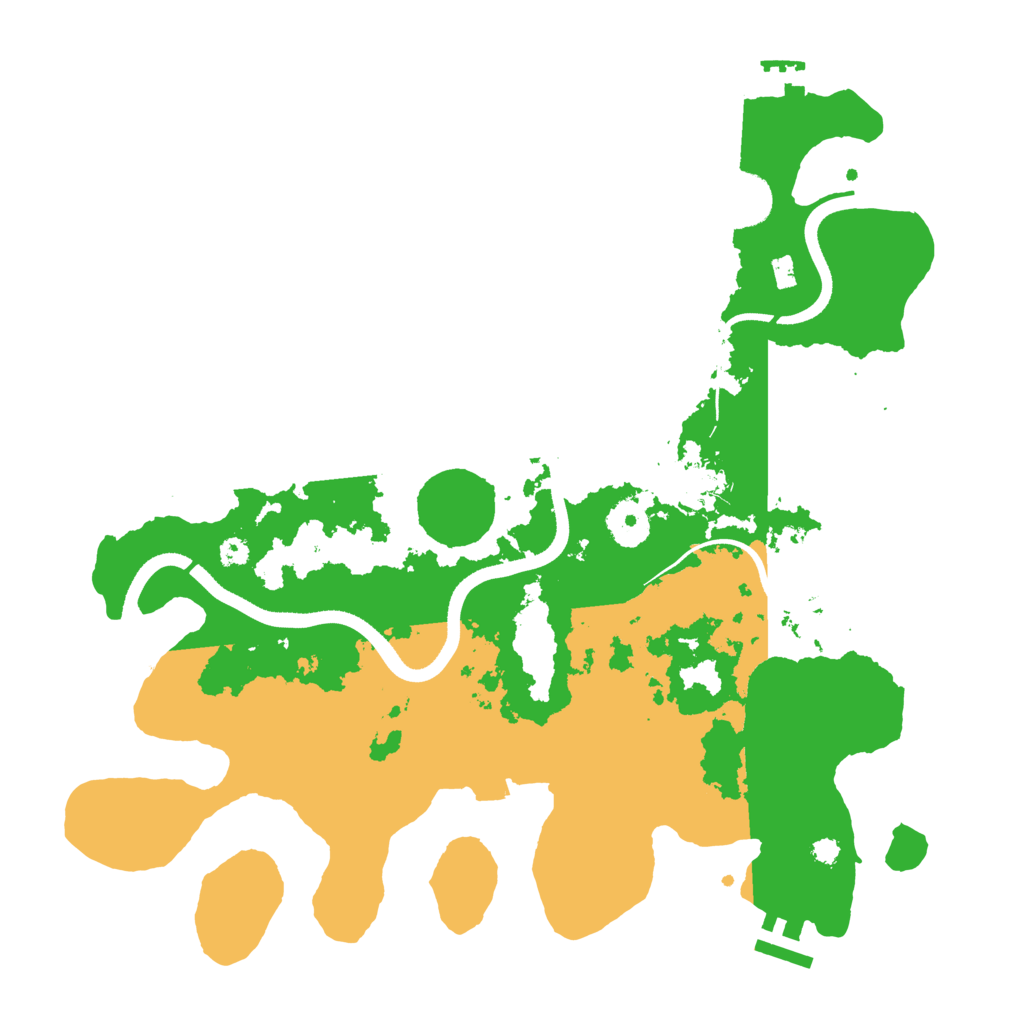 Biome Rust Map: Procedural Map, Size: 3500, Seed: 438765725