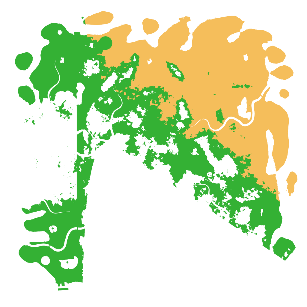 Biome Rust Map: Procedural Map, Size: 6000, Seed: 6543654