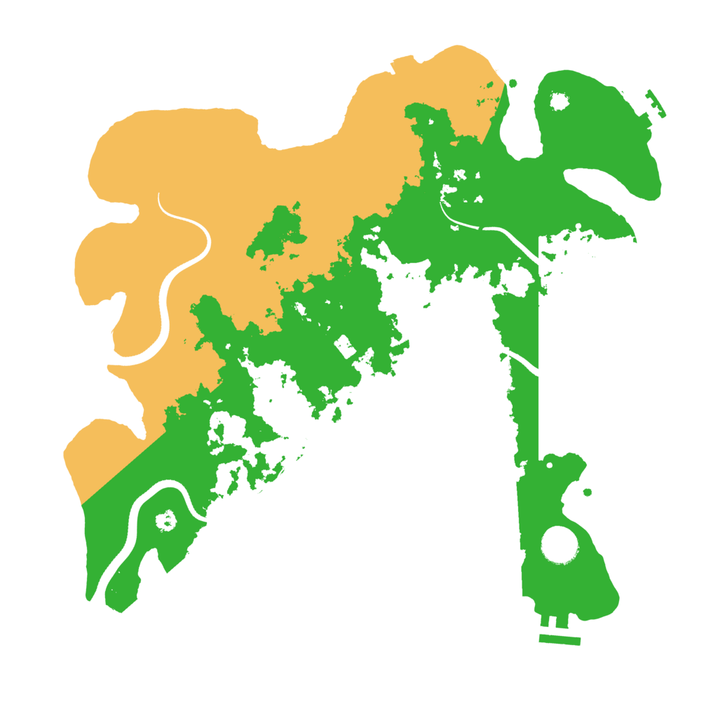 Biome Rust Map: Procedural Map, Size: 3500, Seed: 883215892