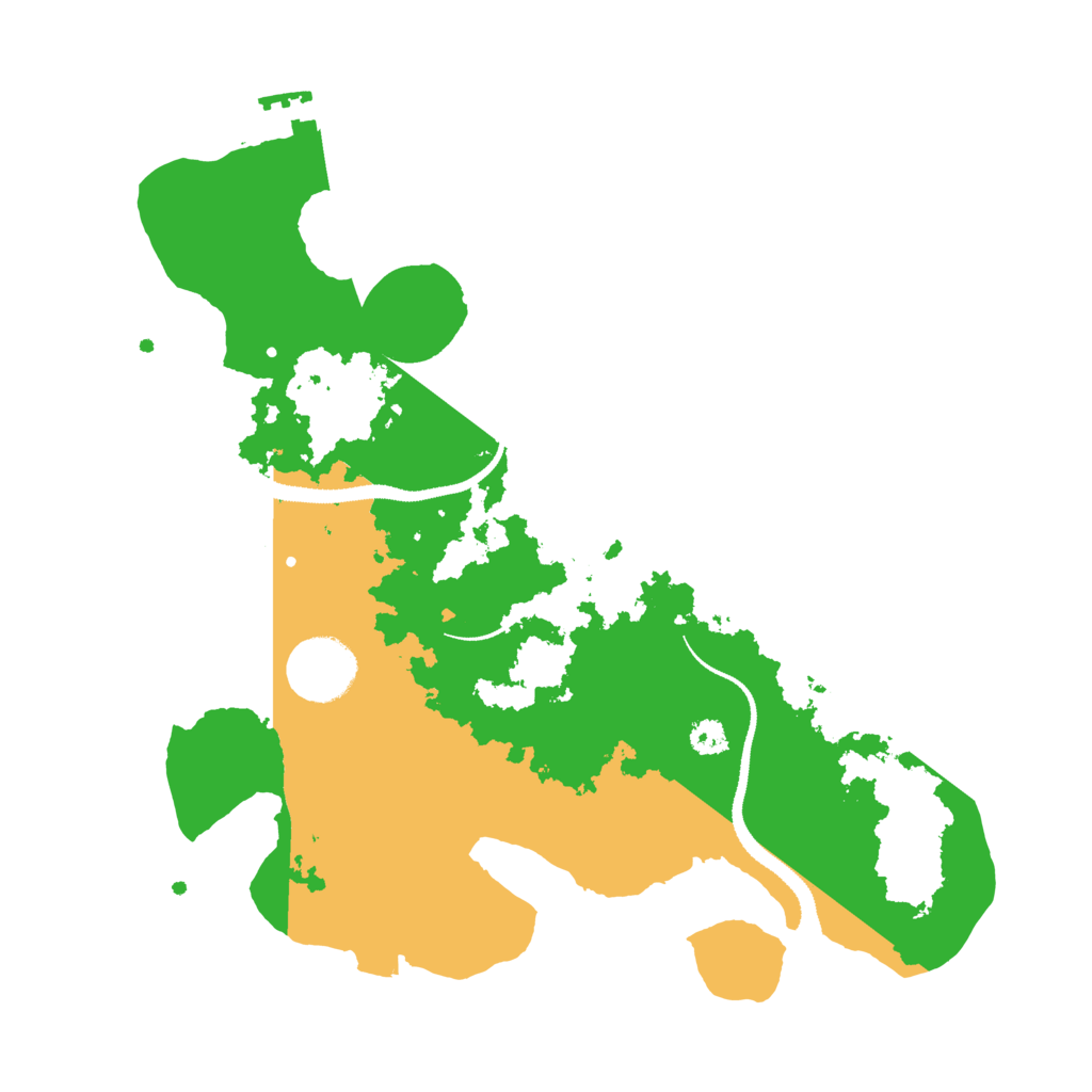 Biome Rust Map: Procedural Map, Size: 3100, Seed: 661764