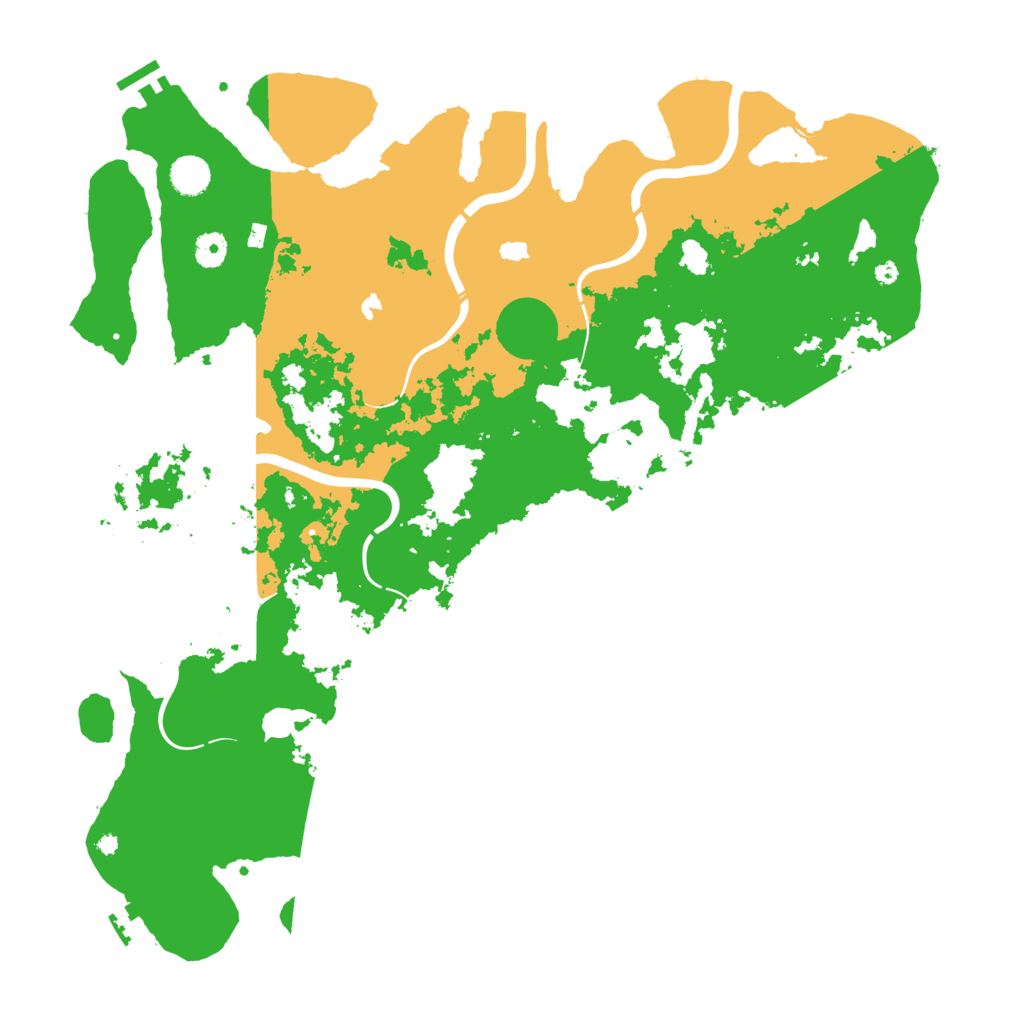 Biome Rust Map: Procedural Map, Size: 4500, Seed: 9191