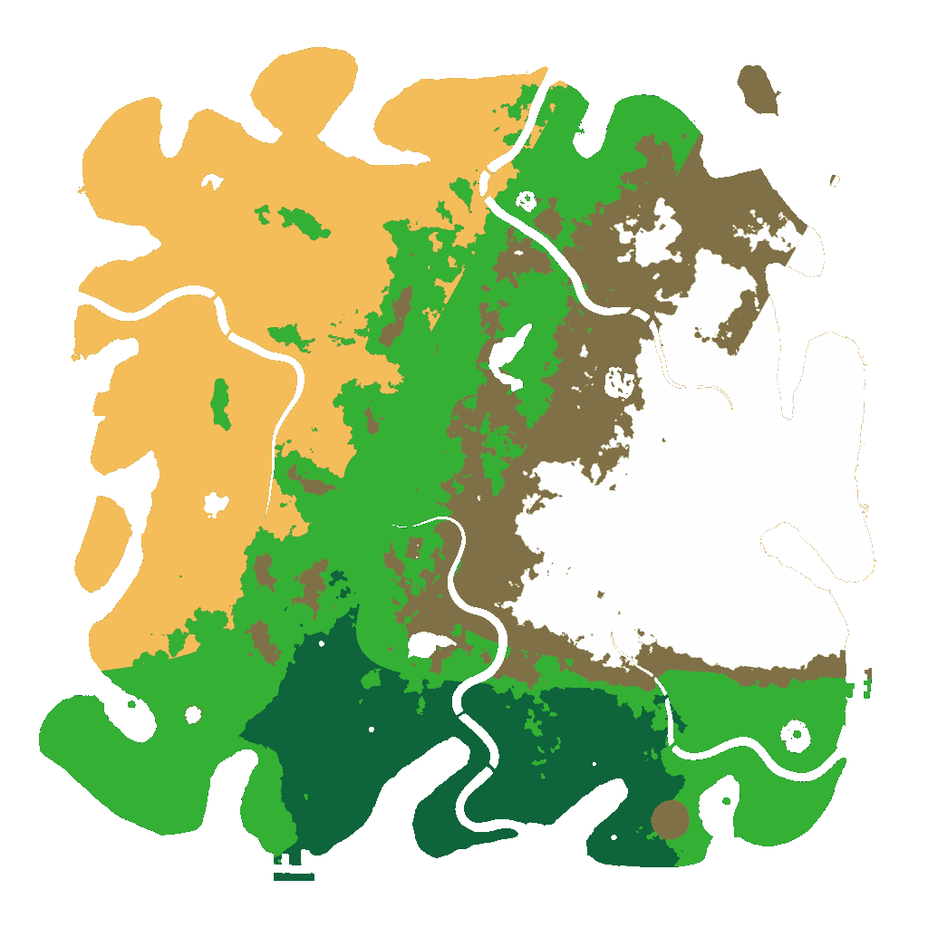 Biome Rust Map: Procedural Map, Size: 4500, Seed: 2138400164