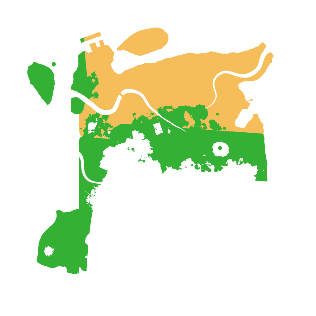Biome Rust Map: Procedural Map, Size: 3000, Seed: 2061934521