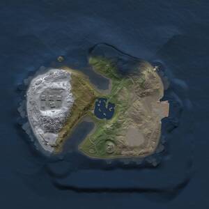 Thumbnail Rust Map: Procedural Map, Size: 1500, Seed: 289356, 3 Monuments