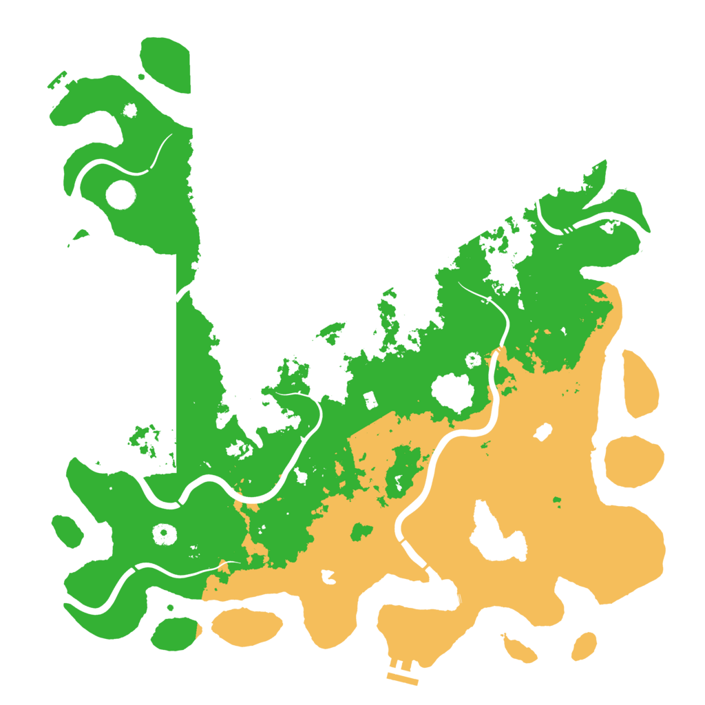 Biome Rust Map: Procedural Map, Size: 4500, Seed: 279791713