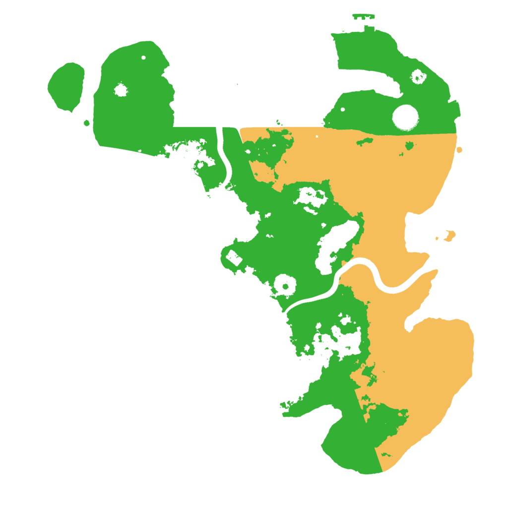 Biome Rust Map: Procedural Map, Size: 3500, Seed: 74818