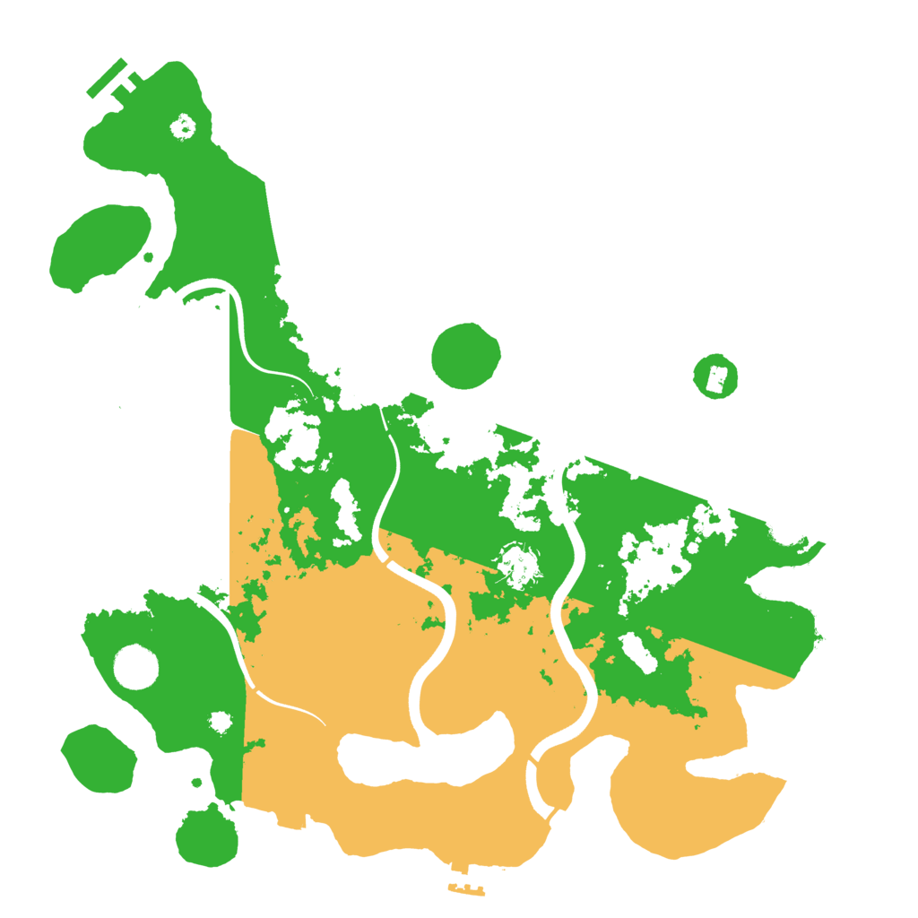 Biome Rust Map: Procedural Map, Size: 3750, Seed: 526105194