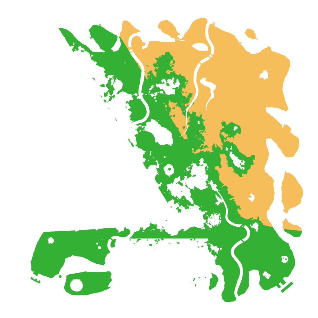 Biome Rust Map: Procedural Map, Size: 4500, Seed: 1816136221