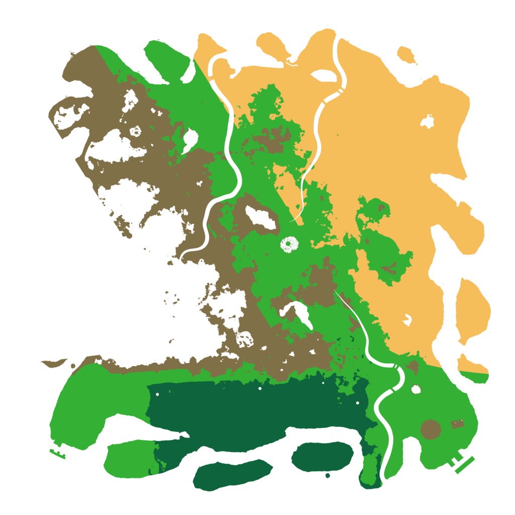 Biome Rust Map: Procedural Map, Size: 4500, Seed: 1816136221