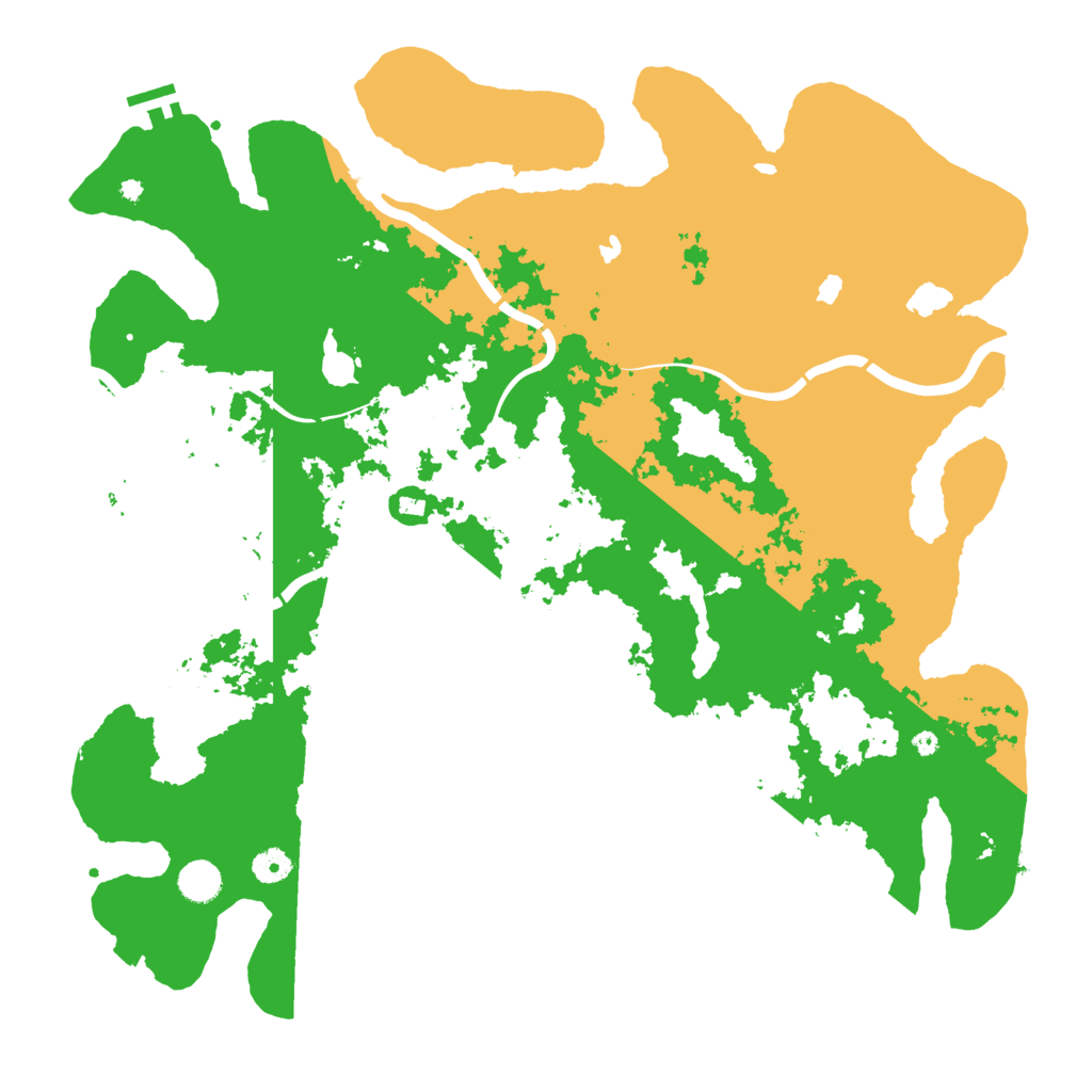 Biome Rust Map: Procedural Map, Size: 4500, Seed: 8139911