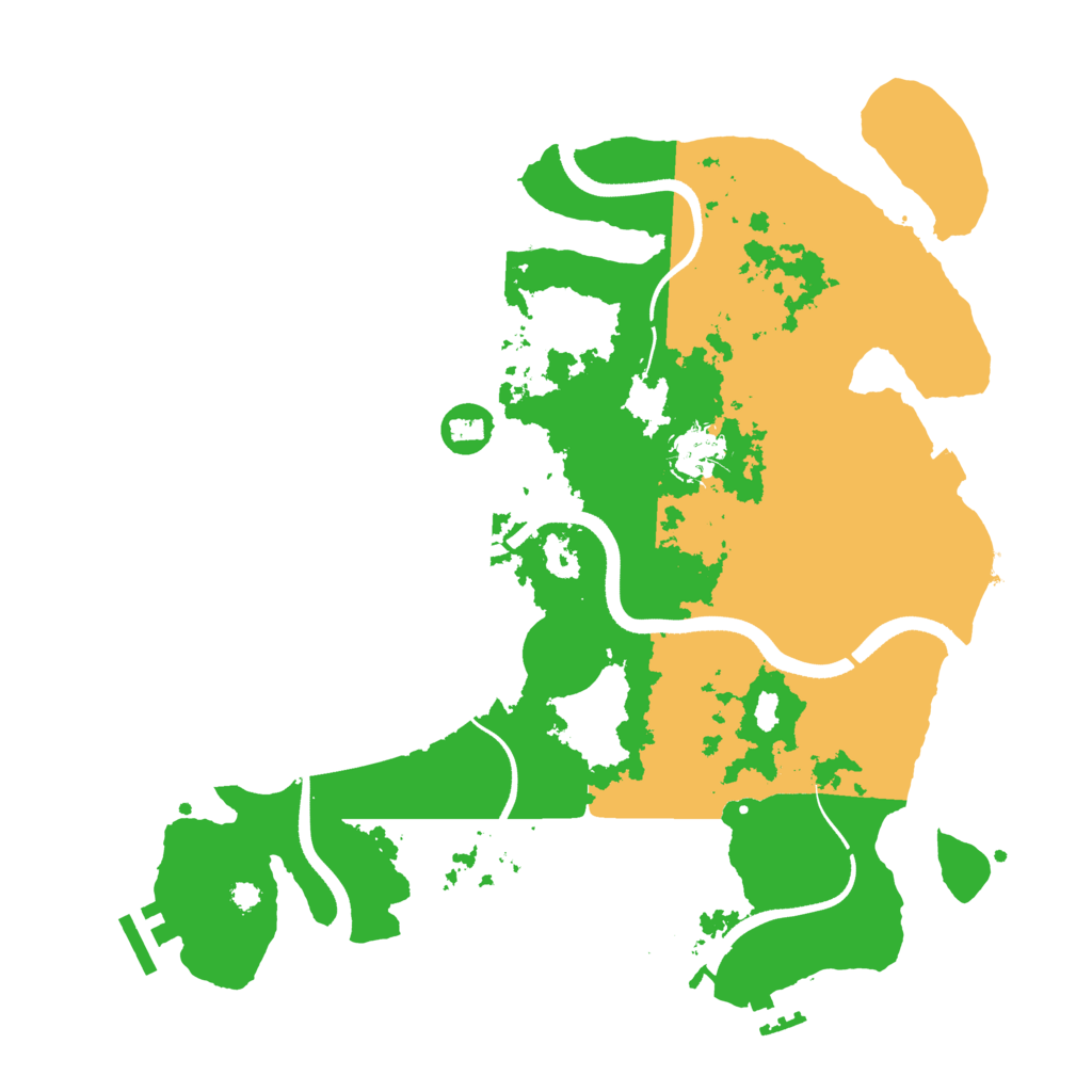 Biome Rust Map: Procedural Map, Size: 3500, Seed: 1600486222