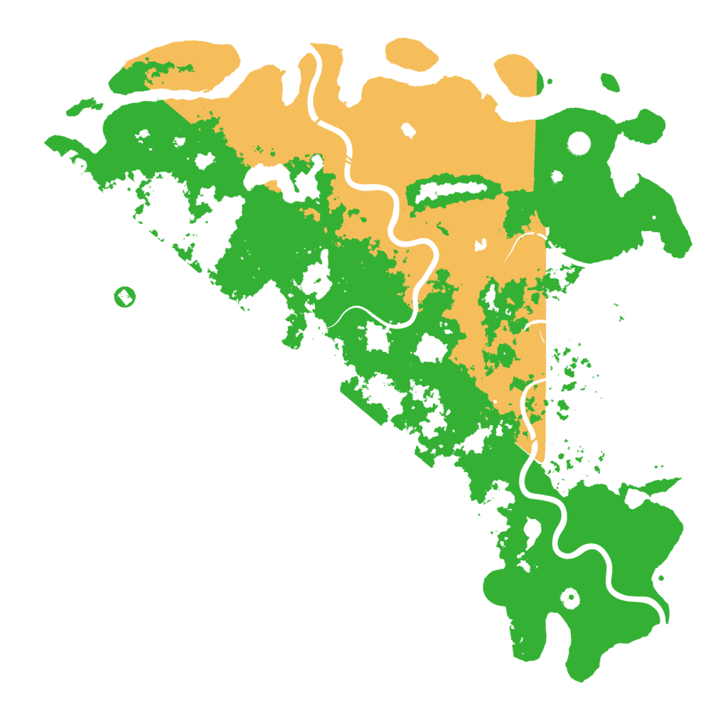 Biome Rust Map: Procedural Map, Size: 5500, Seed: 628394302