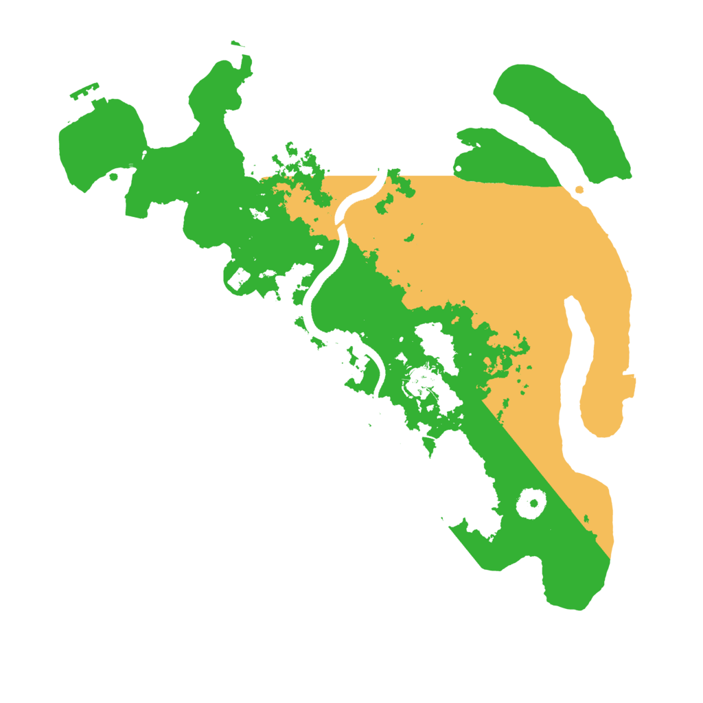 Biome Rust Map: Procedural Map, Size: 3500, Seed: 10481