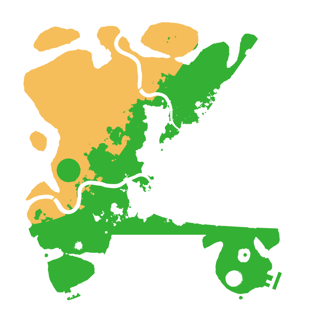 Biome Rust Map: Procedural Map, Size: 3500, Seed: 442063577