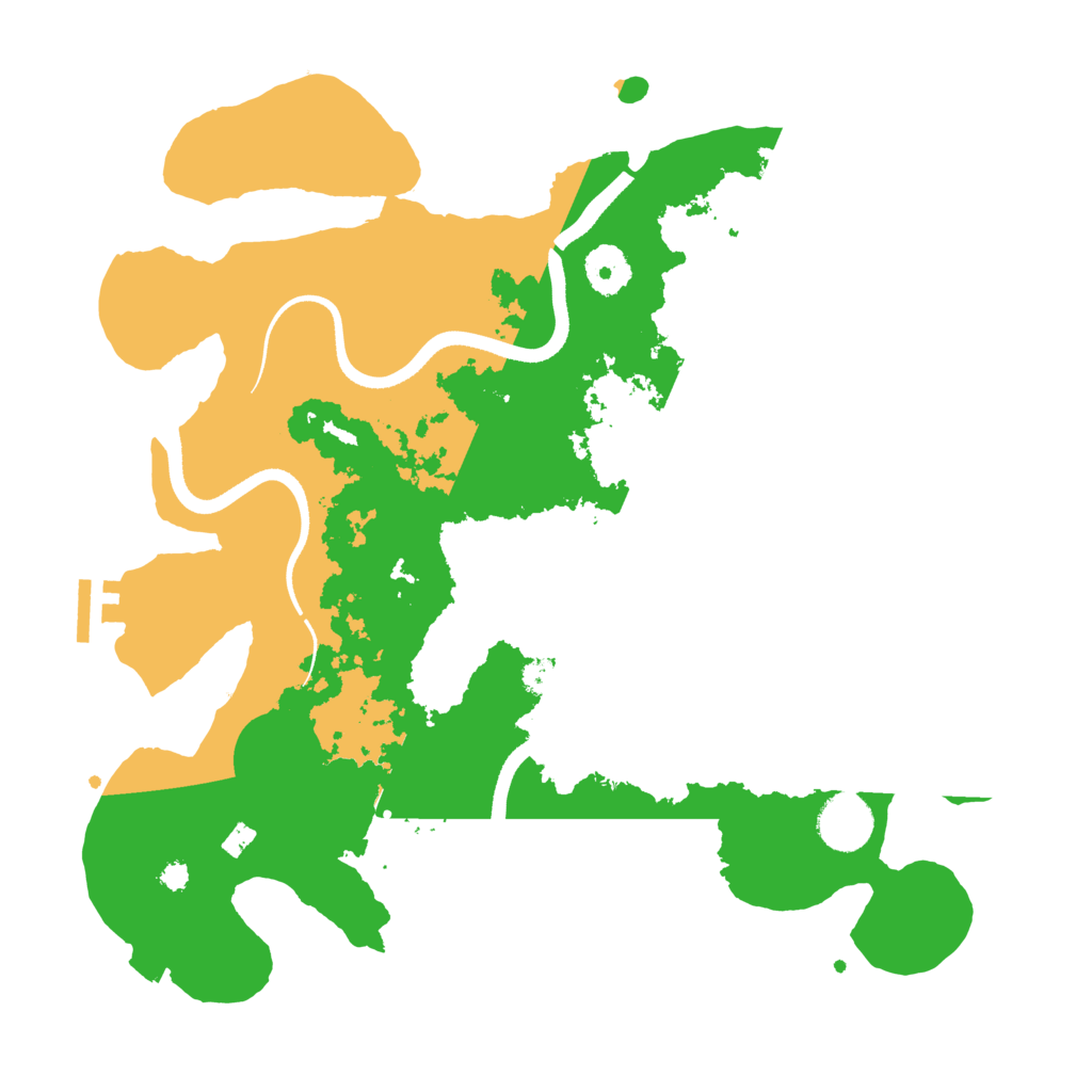 Biome Rust Map: Procedural Map, Size: 3500, Seed: 34560