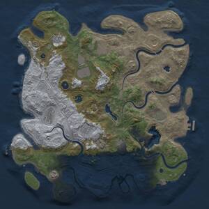 Thumbnail Rust Map: Procedural Map, Size: 4250, Seed: 1776552936, 19 Monuments