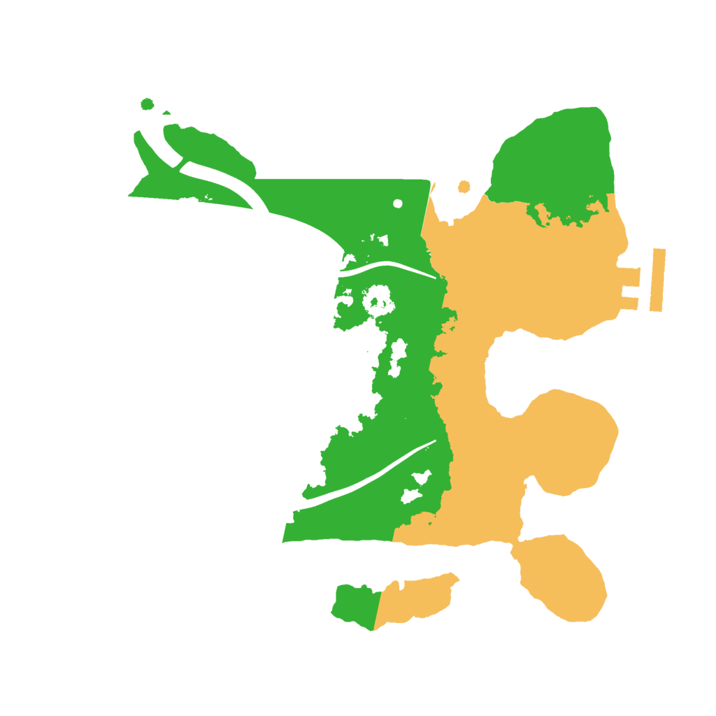 Biome Rust Map: Procedural Map, Size: 2300, Seed: 2212704