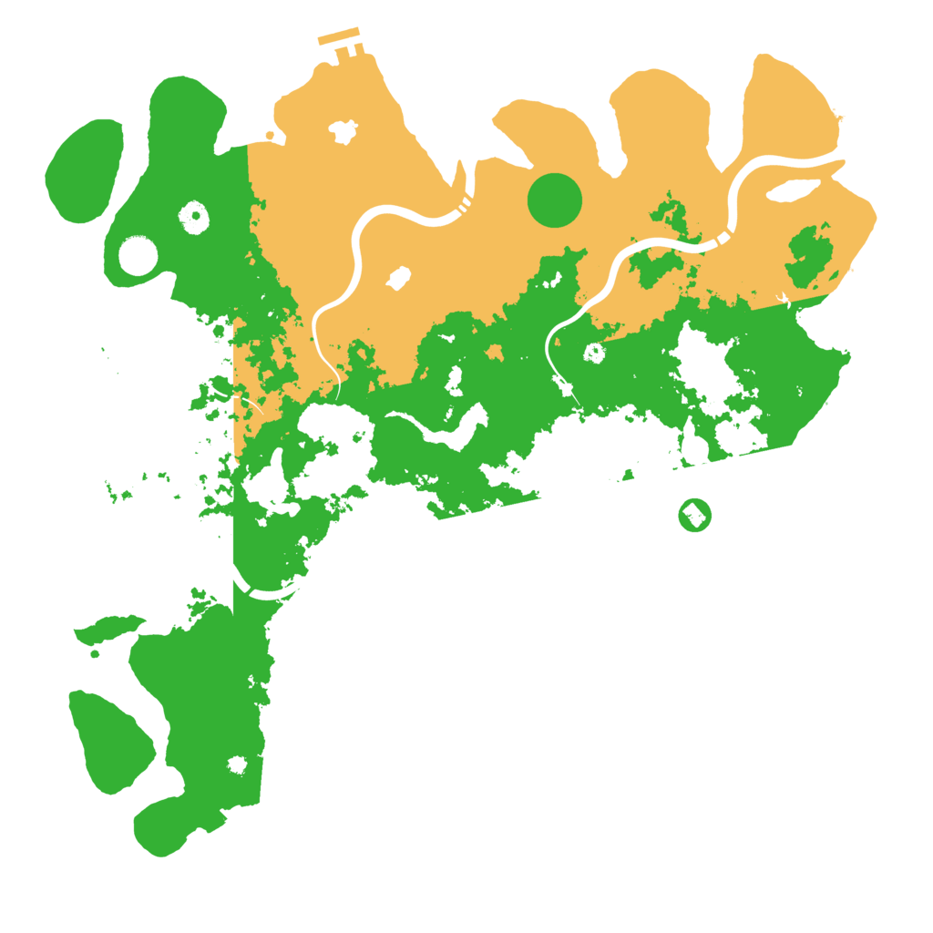 Biome Rust Map: Procedural Map, Size: 4500, Seed: 2107673519