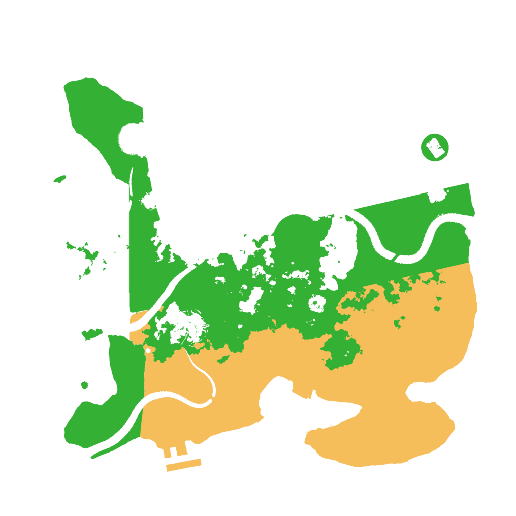 Biome Rust Map: Procedural Map, Size: 3000, Seed: 154520922