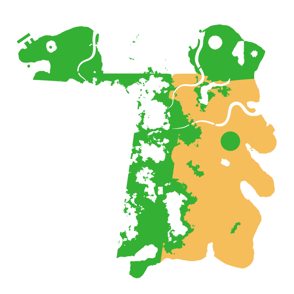 Biome Rust Map: Procedural Map, Size: 4000, Seed: 12618