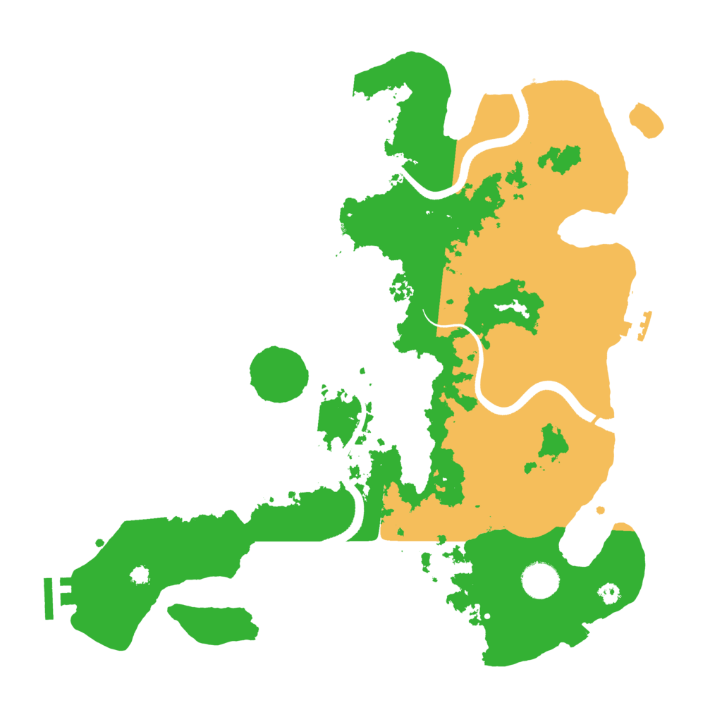 Biome Rust Map: Procedural Map, Size: 3500, Seed: 5413197