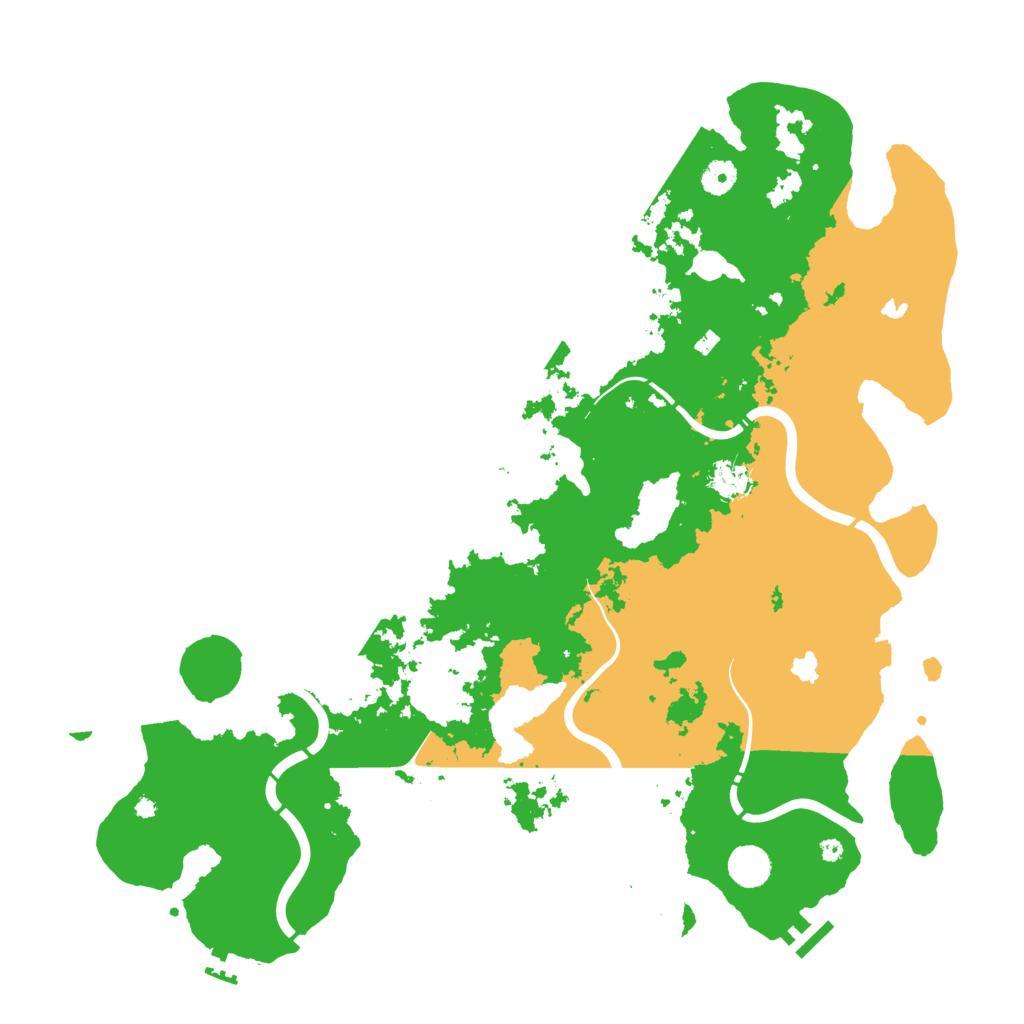 Biome Rust Map: Procedural Map, Size: 4500, Seed: 1350593535