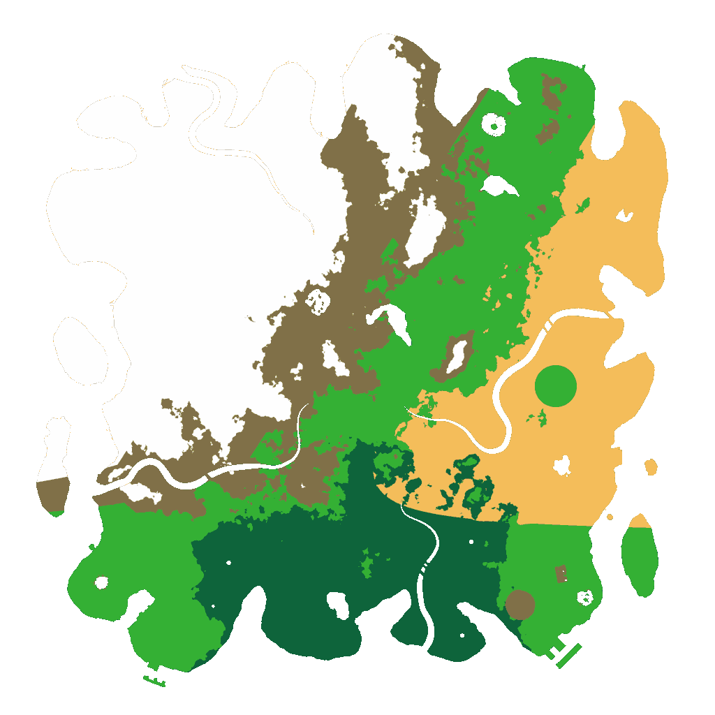 Biome Rust Map: Procedural Map, Size: 4500, Seed: 1350593535