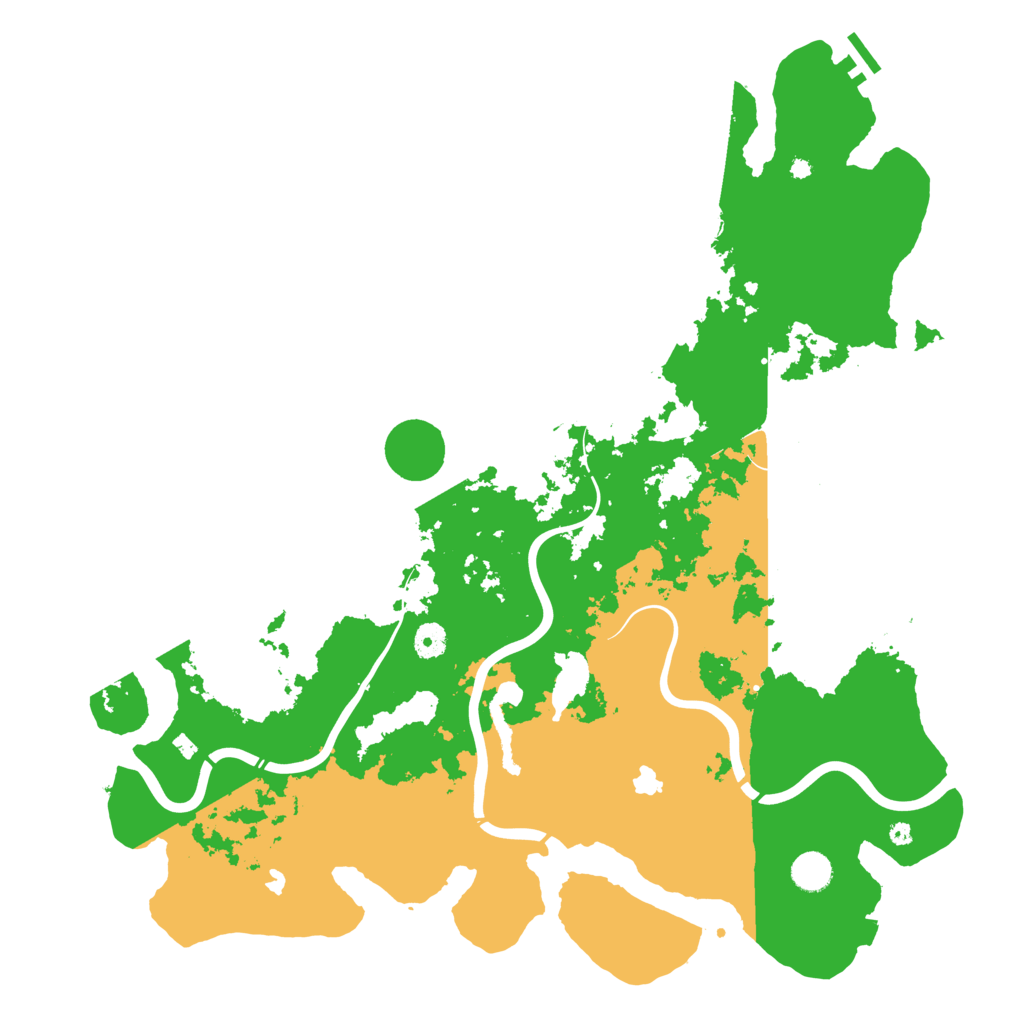 Biome Rust Map: Procedural Map, Size: 4500, Seed: 631465922