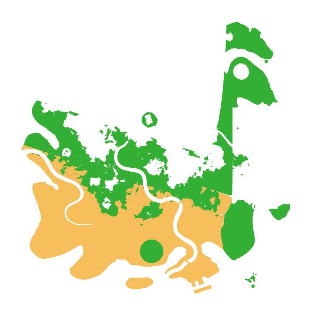 Biome Rust Map: Procedural Map, Size: 3500, Seed: 40101890