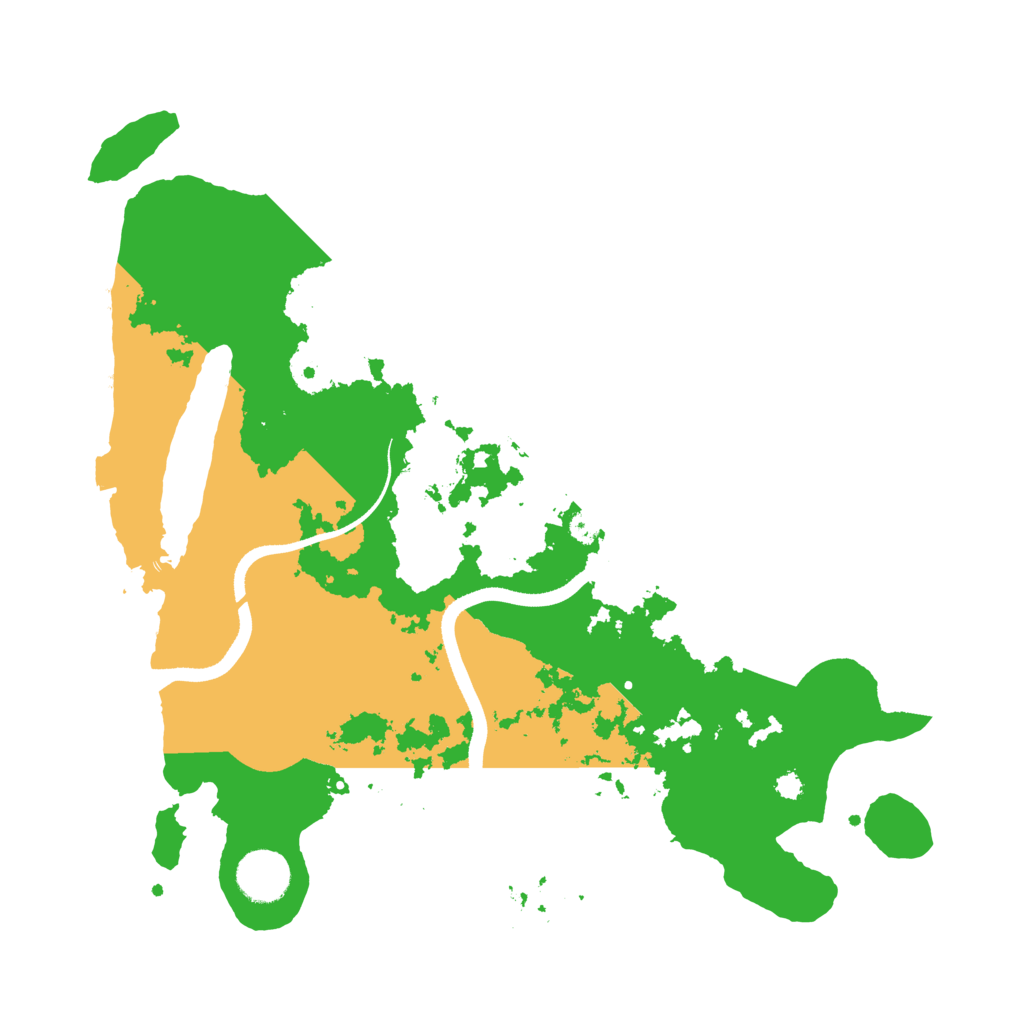 Biome Rust Map: Procedural Map, Size: 3500, Seed: 232344375